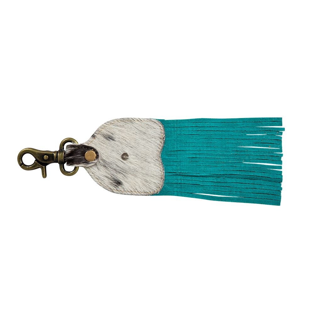 Running River Hairon Leather and Fringe Key Fob Myra Bag