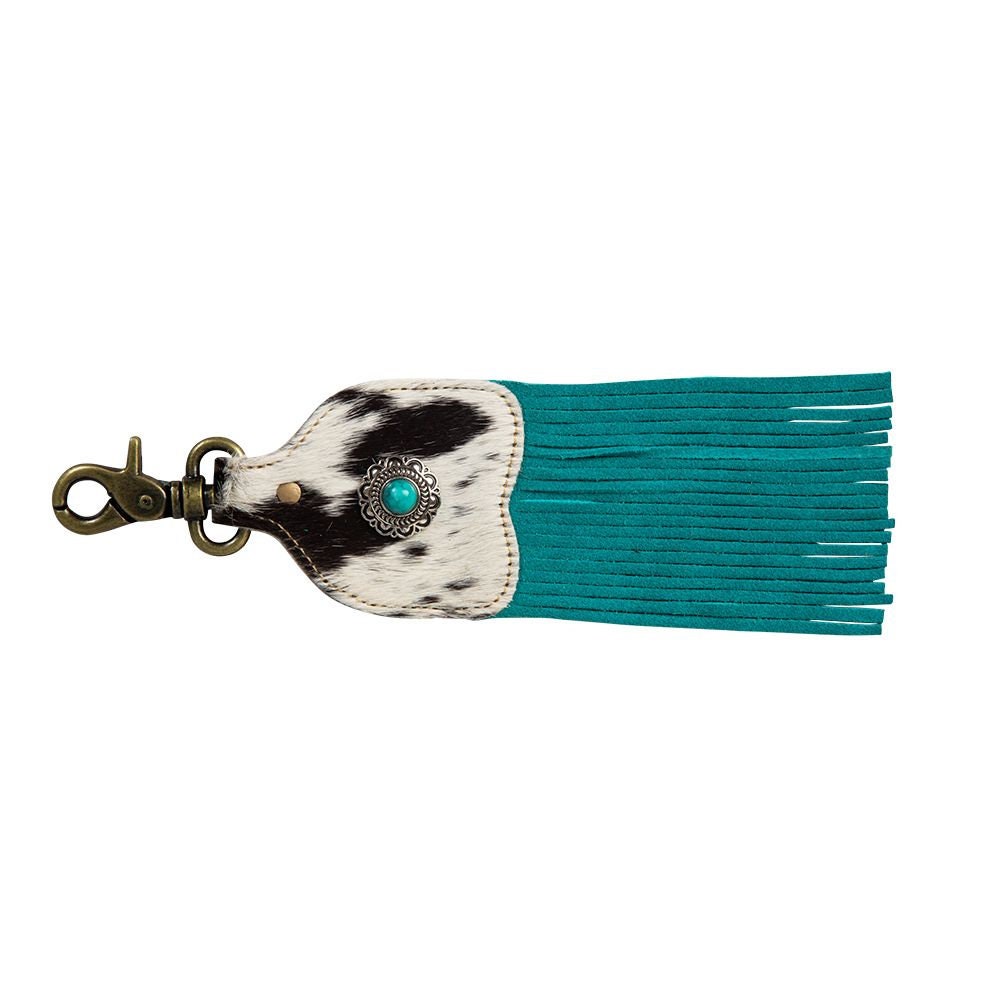 Running River Hairon Leather and Fringe Key Fob Myra Bag