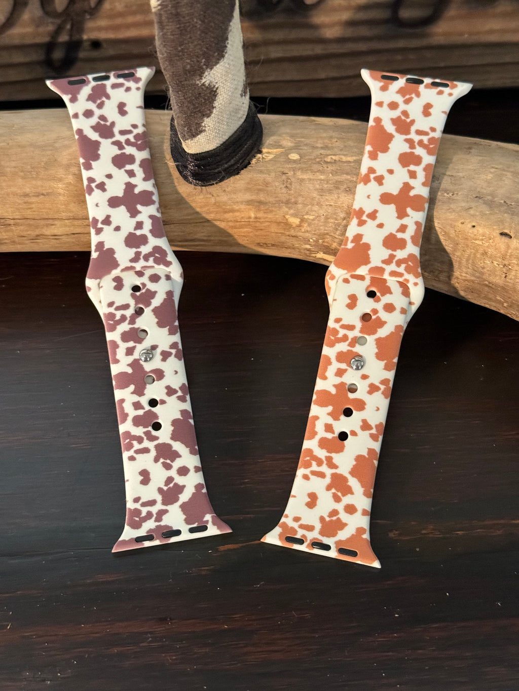 Rubber Watch Band Cow Print 38/40mm