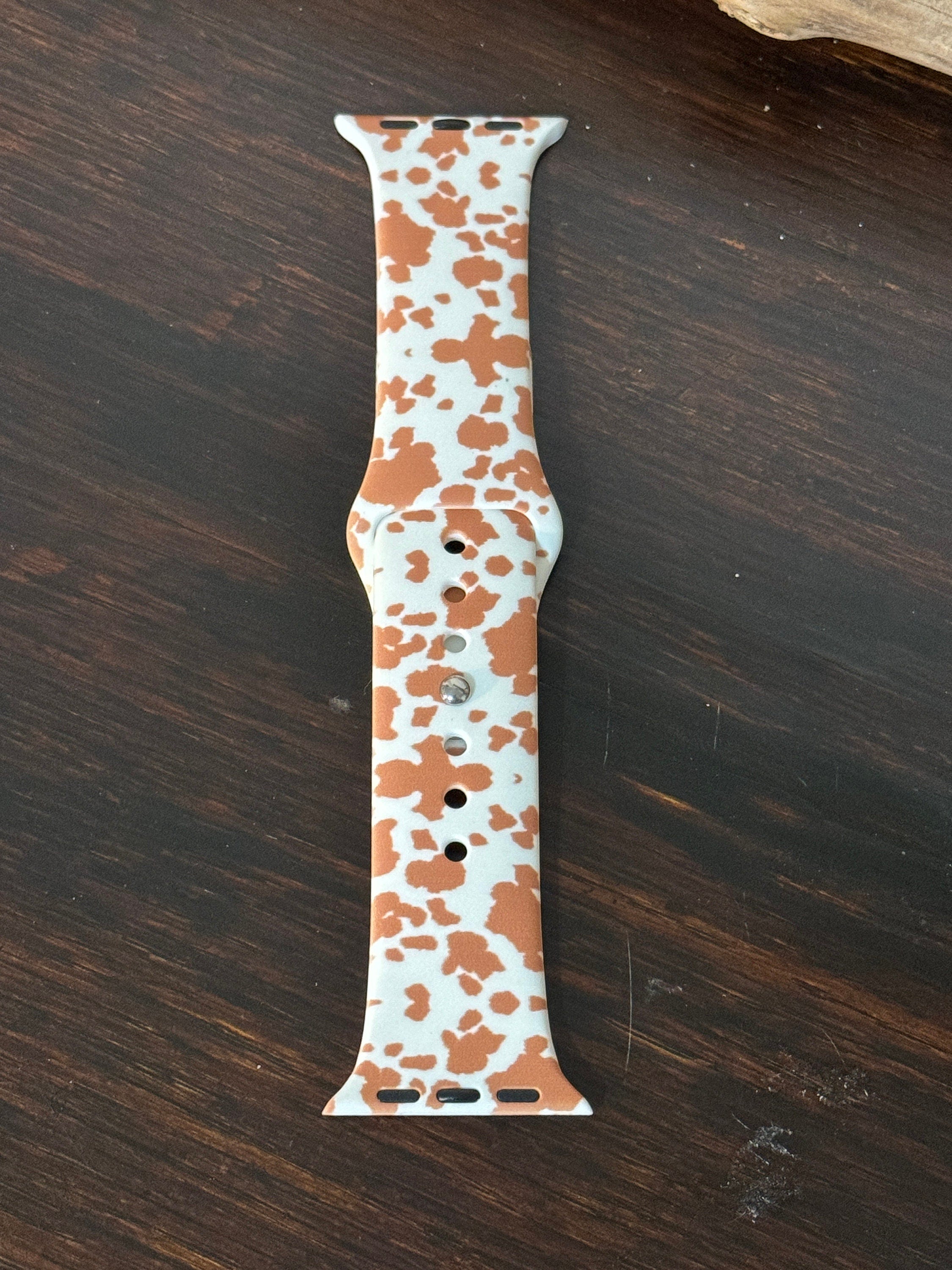 Rubber Watch Band Cow Print 38/40mm