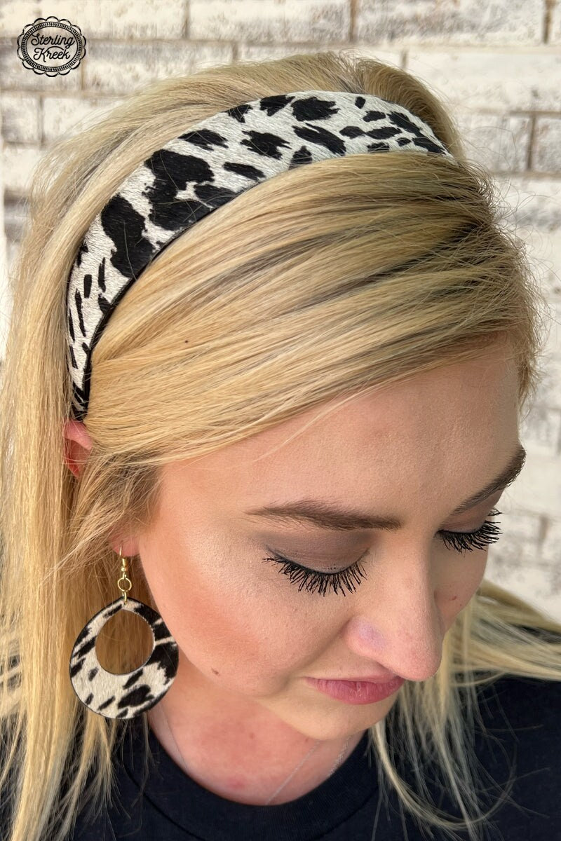 Clarabelle Headband Hair On Cowhide