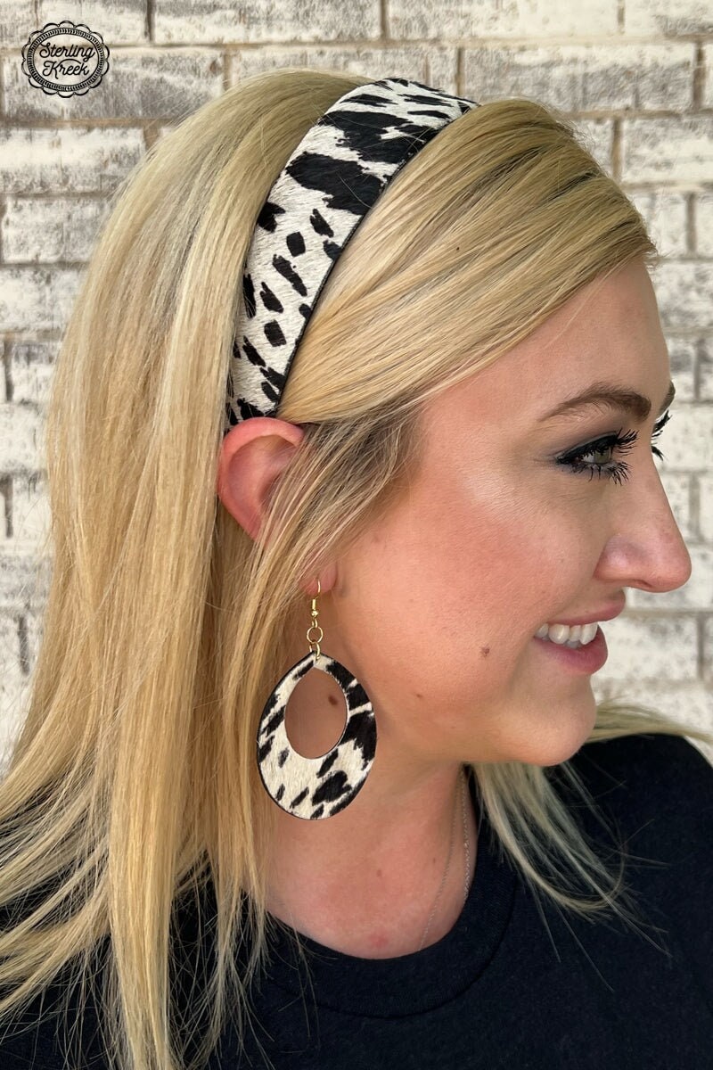 Clarabelle Headband Hair On Cowhide