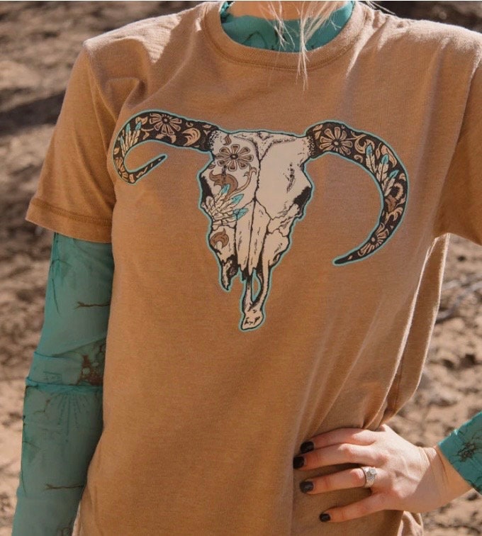 Tooled Cabela’s Tee Skull Head T-Shirt