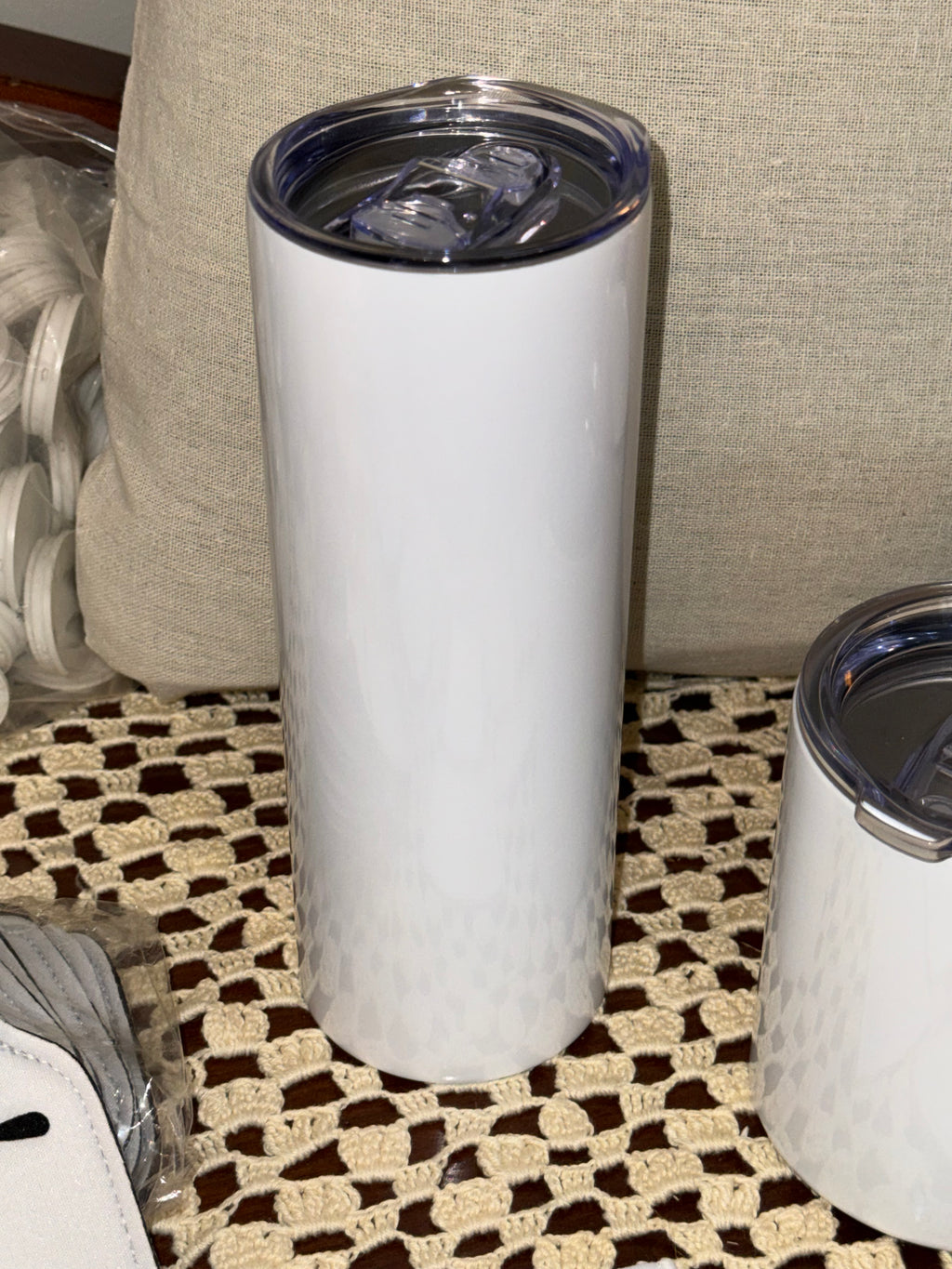 20 oz Double Walled Stainless Steel Tumbler with Metal Straw and Cleaning Tool